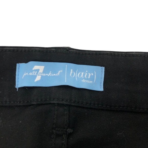 $198 7 For All Mankind High Waist Ankle Skinny Size 27 Coated Faux Leather Waxed - Picture 11 of 12